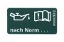 Originele sticker 'olie volgens vw-norm'