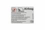 VW bedrijfswagens Transporter (T4) sticker 'airbag'