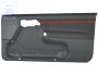 Volkswagen Golf 3 (1H) deurbekleding 2-deurs - rechts, zwart/rood