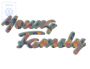 Volkswagen Golf 3 (1H) achteropschrift YOUNG FAMILY - groen/blauw/oker