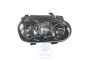 Volkswagen Golf 4 (1J) dubbele halogeenkoplamp - rechts, zwart/chroom, linksverkeer