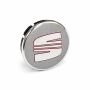 Originele SEAT naafkap - zilver/rood