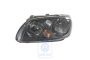 Volkswagen dubbele halogeenkoplamp links - zwart/chroom
