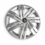 Volkswagen Polo 6 (2G) wieldop - chroomglans/zwart/fijnzilver
