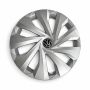 Volkswagen Polo 6 (2G) wieldop - chroomglans/zwart/fijnzilver