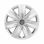 Volkswagen T-Roc (2GA) wieldoppen (set) - chroomglans/zwart/fijnzilver