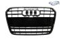 Complete set voor inbouw camera vooraan en achteraan voor Audi A6 4G — sierlijstenkleur Chrome (4ZB)