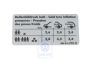 Volkswagen Passat B5 (3B) bandenspanningssticker - benzine 6-cilinder