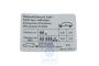 Volkswagen Passat B5 (3B) bandenspanningssticker (W8) - 17 inch onderstel