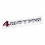 Volkswagen 4Motion-embleem achter - chroom/rood
