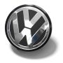 Originele Volkswagen naafkap - satijnzwart/chroomglans