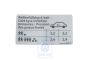 Volkswagen Passat B6 (3C) bandenspanningssticker - sedan, 77 kW (TDI)