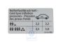 Volkswagen Passat B6 (3C) bandenspanningssticker (TDI) - stationwagen 77/81 kW