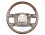 Volkswagen Touareg 1 (7L) stuurwiel van leer en hout - natuurbruin/mirte
