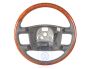 Volkswagen Phaeton (3D) stuurwiel van hout en leer - antraciet/eucalyptus