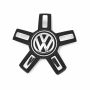 Originele Volkswagen naafkap - wielkap satijnzwart/chroomglans/ reflexzilver