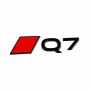 Audi Q7 (4M) embleem - zwart