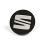Originele SEAT naafkap - zilver glossy/zwart