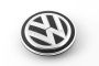 Originele Volkswagen naafkap - satijnzwart/chroomglans/ reflexzilver