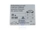 Volkswagen Golf 6 (5K) bandenspanningssticker - DE/EN/FR