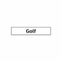 Kentekenplaat Golf