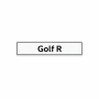 Kentekenplaat Golf R