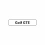 Kentekenplaat Golf GTE