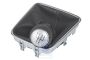 Volkswagen Golf 5 (1K) leren schakelpookknop met hoes - zwart/aluminium