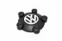 Volkswagen Volkswagen Caddy 3, Tiguan 1 (5N) naafkap - satijnzwart/chroomglans