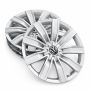 Volkswagen Tiguan 2 (AD1) wieldoppen (set) - chroomglans/zwart/fijnzilver