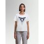 CUPRA T-shirt met groot logo (dames, wit, slimfit)