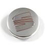 Originele SEAT naafkap - zilver/rood