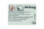 VW bedrijfswagens Transporter (T4) sticker 'airbag'