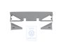 Volkswagen Transporter T4 bekleding achterbank 3-zits - flanelgrijs
