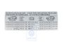 Volkswagen Touareg 1 (7L) bandenspanningssticker (10-/12-cilinder) - DE/EN