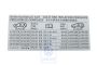 Volkswagen Touareg 1 (7L) bandenspanningssticker - 10- en 12-cilinder