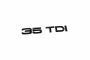 Audi Q3 (F3) 35 tdi letters achterklep - zwart