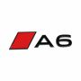 Audi A6 e-tron (85E) embleem - zwart