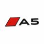 Audi A5 (B10) embleem - zwart