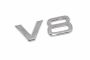 Audi A4 (B7/8E), A5 (B8/8T), RS4 (B7/8E) V8 letters spatbord - chroom
