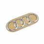 Origineel Audi logo - chroom