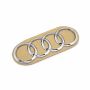Origineel Audi logo - chroom