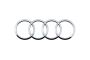 Origineel Audi logo - chroom