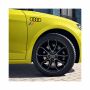 Originele Audi audi decorfolie met ringen en heritage vlag - zwart