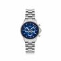 Audi chronograaf RVS (zilver/blauw) horloge