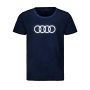 Audi T-shirt (blauw, ringen) – maat S