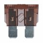 Originele platte zekering 19/2x5 (7,5A -bruin- verzilverd)