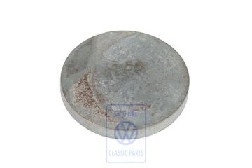 Volkswagen stelplaatje klepstoter 3,55 mm