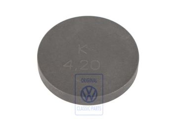 Volkswagen stelplaatje klepstoter 4,2 mm