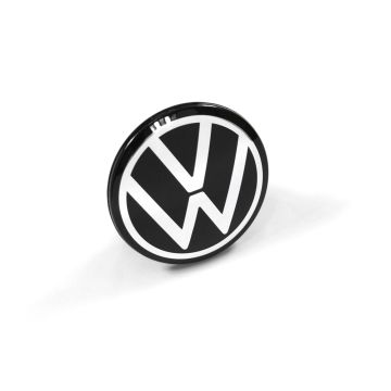 Originele Volkswagen naafkap - pure white/zwart